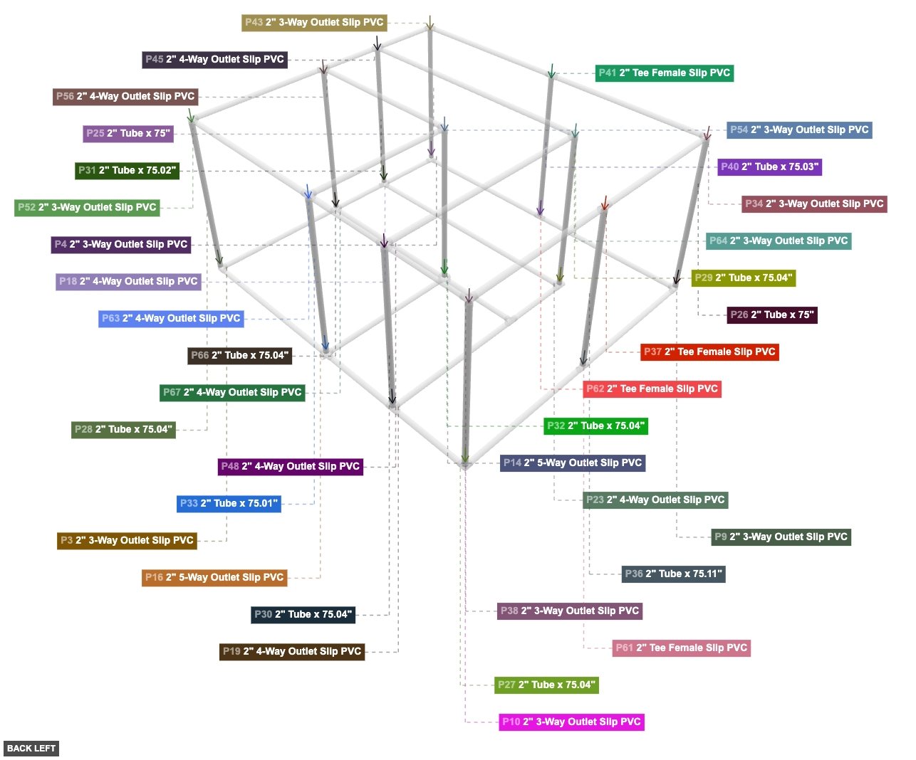 Assembly of Vertical Posts - back_left
