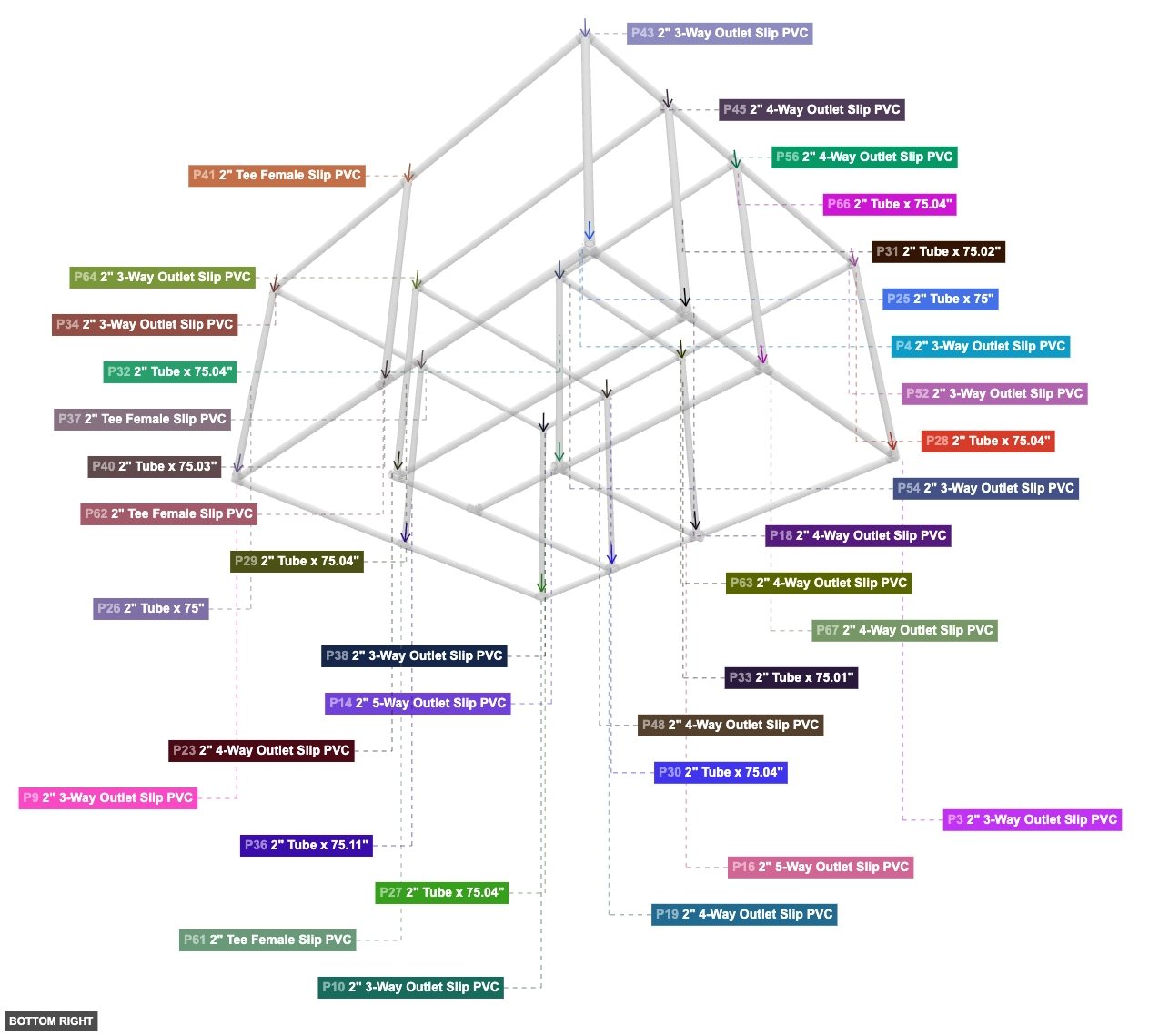 Assembly of Vertical Posts - bottom_right