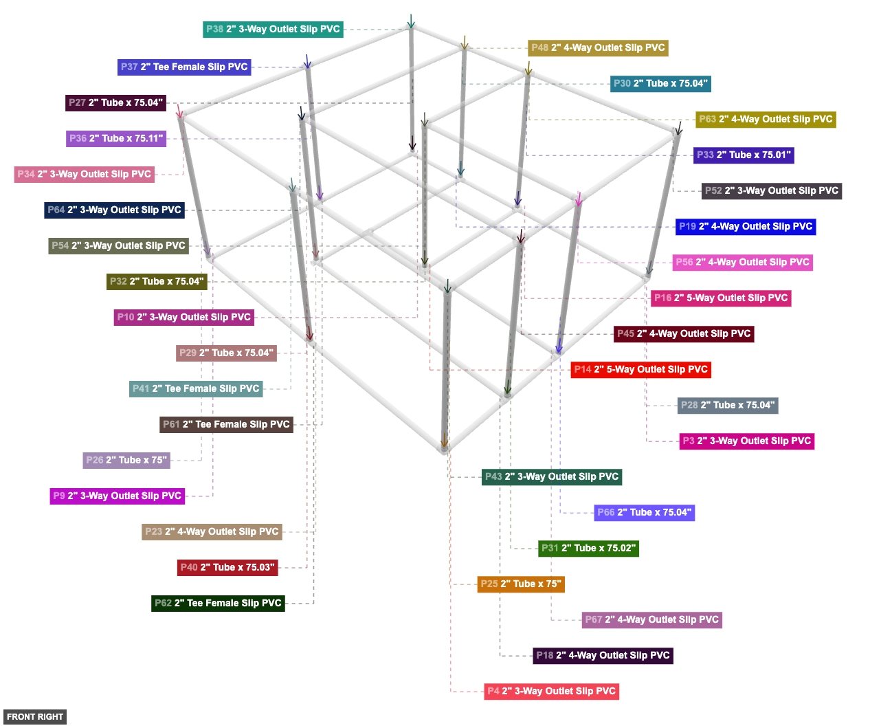 Assembly of Vertical Posts - front_right