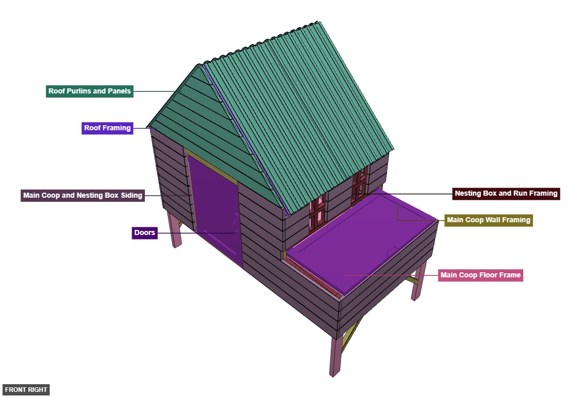 Chicken Coop 2 - Overview front_right