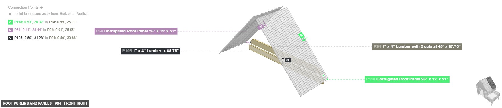 Roof Purlins and Panels - Part 1