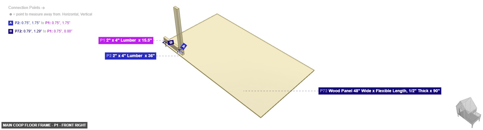 Main Coop Floor Frame - Part 2
