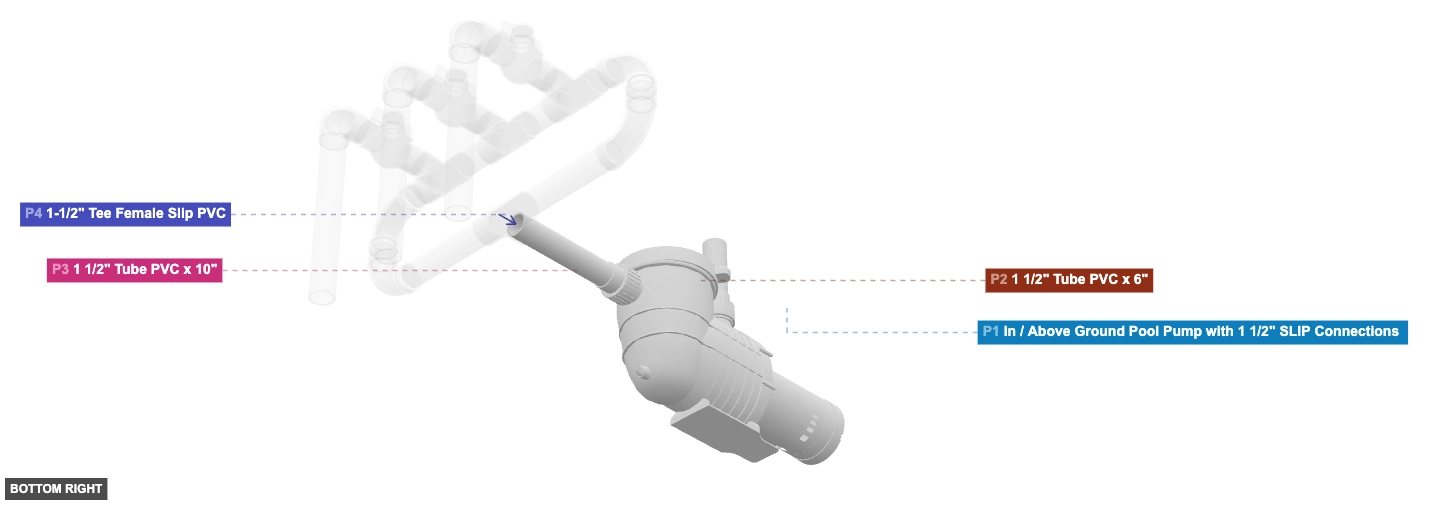 Assembly of Pump and Initial Outlet Pipes - bottom_right