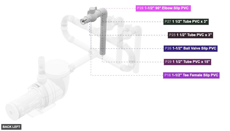 Assembly of Right Outlet Valve Assembly - back_left