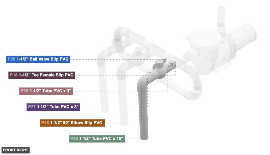 Assembly of Right Outlet Valve Assembly - front_right