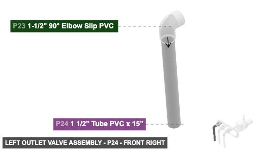 Left Outlet Valve Assembly - Part 1 1/2