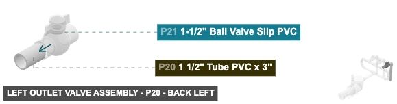 Left Outlet Valve Assembly - Part 1 1/2