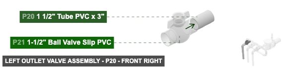 Left Outlet Valve Assembly - Part 1 1/2