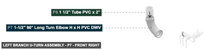 Left Branch U-Turn Assembly - Part 1-1/2