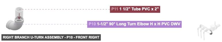 Right Branch U-Turn Assembly - Part 1-1/2