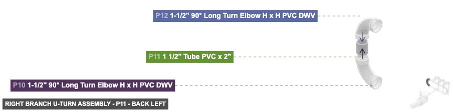 Right Branch U-Turn Assembly - Part 1 1/2