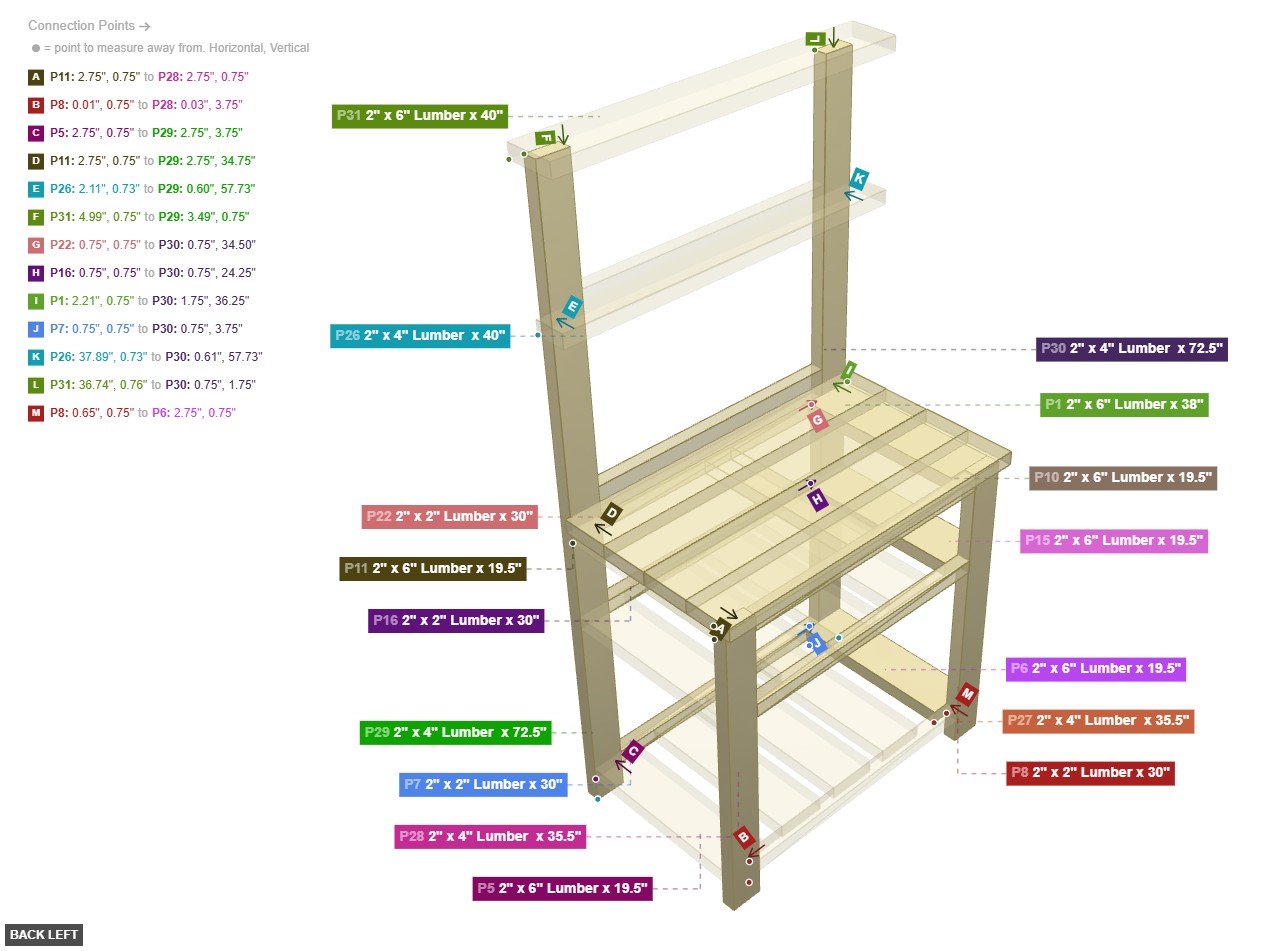 Assembly of Base Frame and Bottom Shelf - back_left