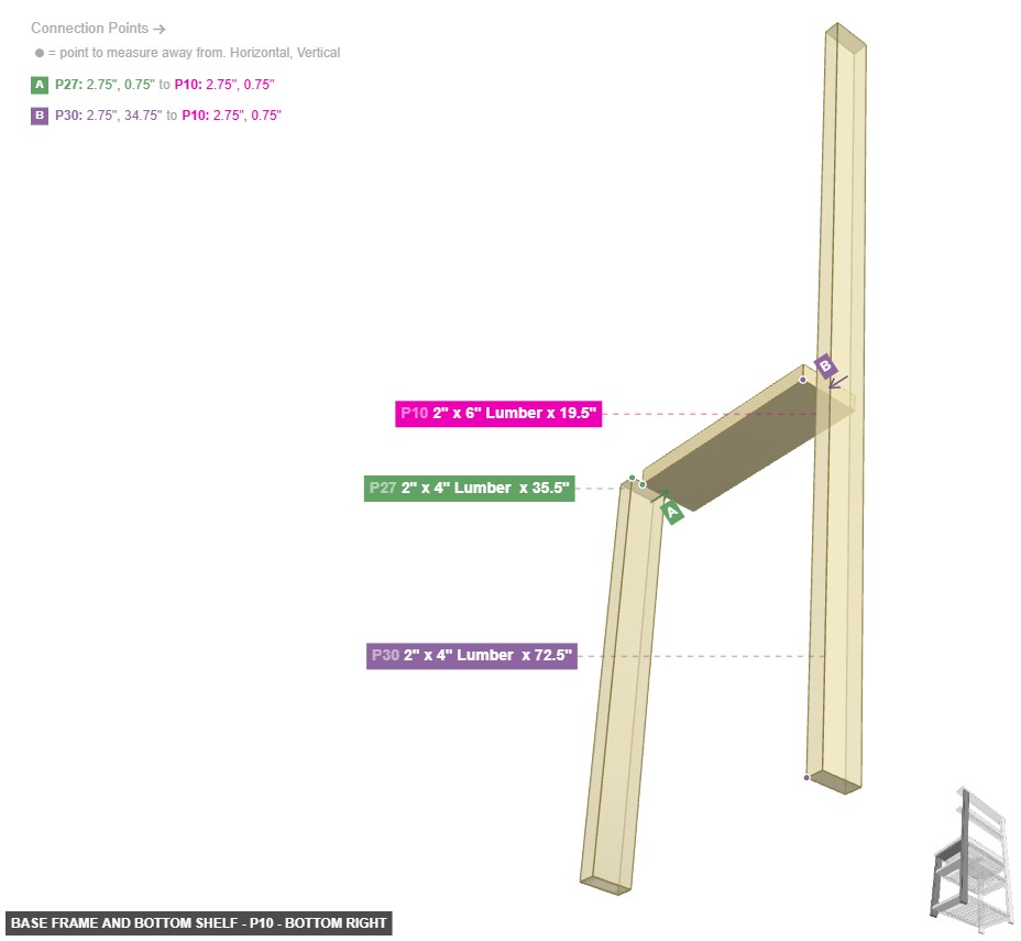 Base Frame and Bottom Shelf - Part 2