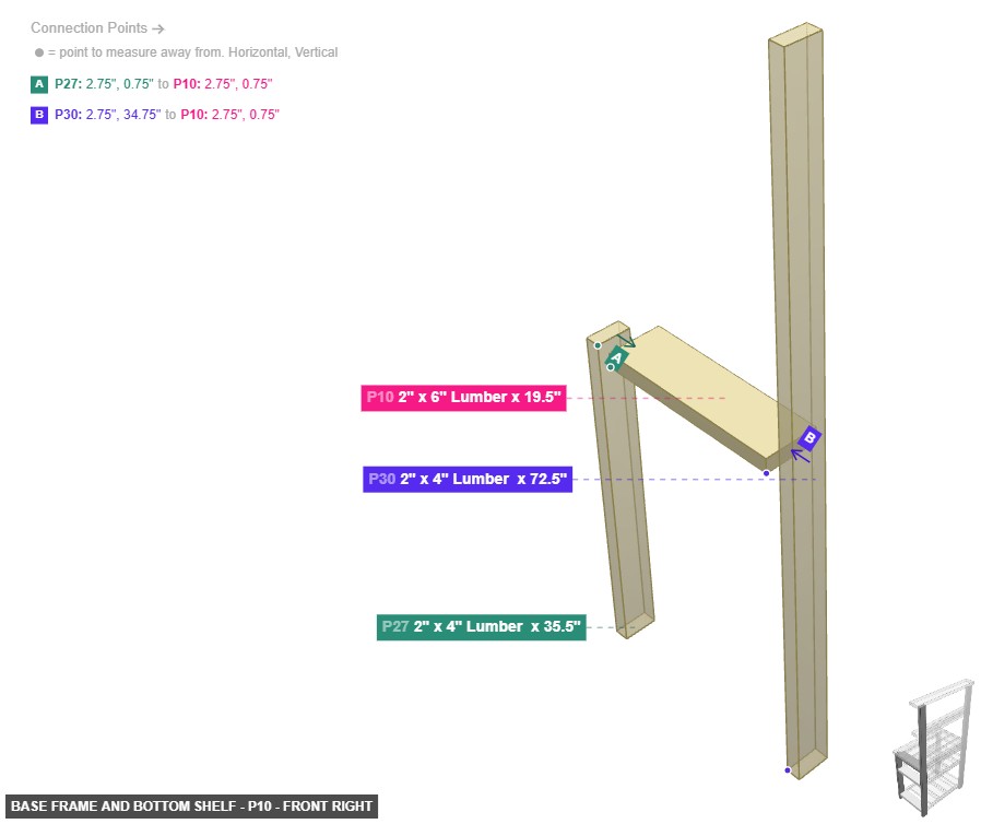 Base Frame and Bottom Shelf - Part 2