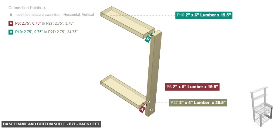 Base Frame and Bottom Shelf - Part 2