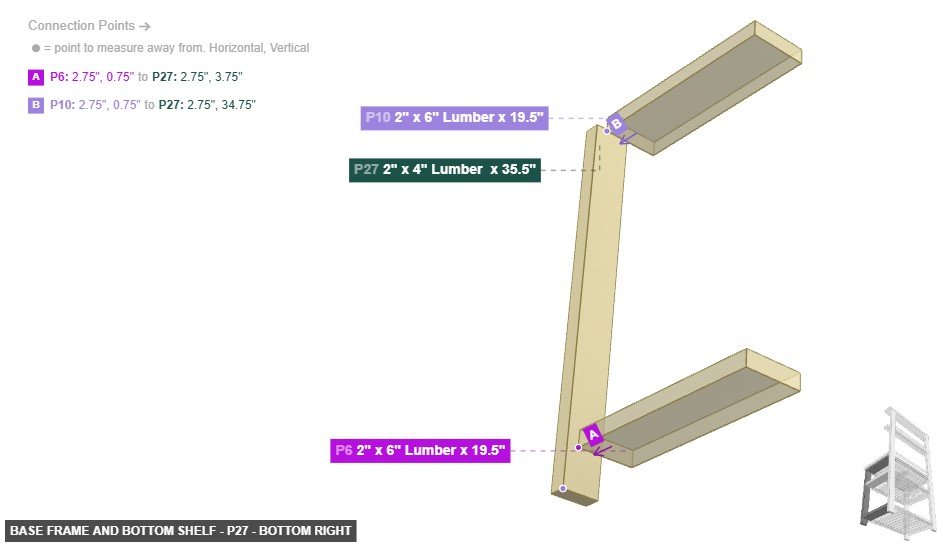 Base Frame and Bottom Shelf - Part 2