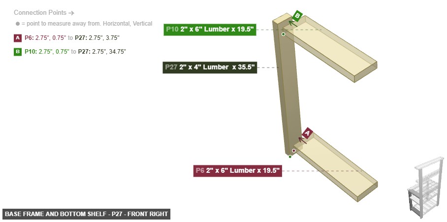 Base Frame and Bottom Shelf - Part 2