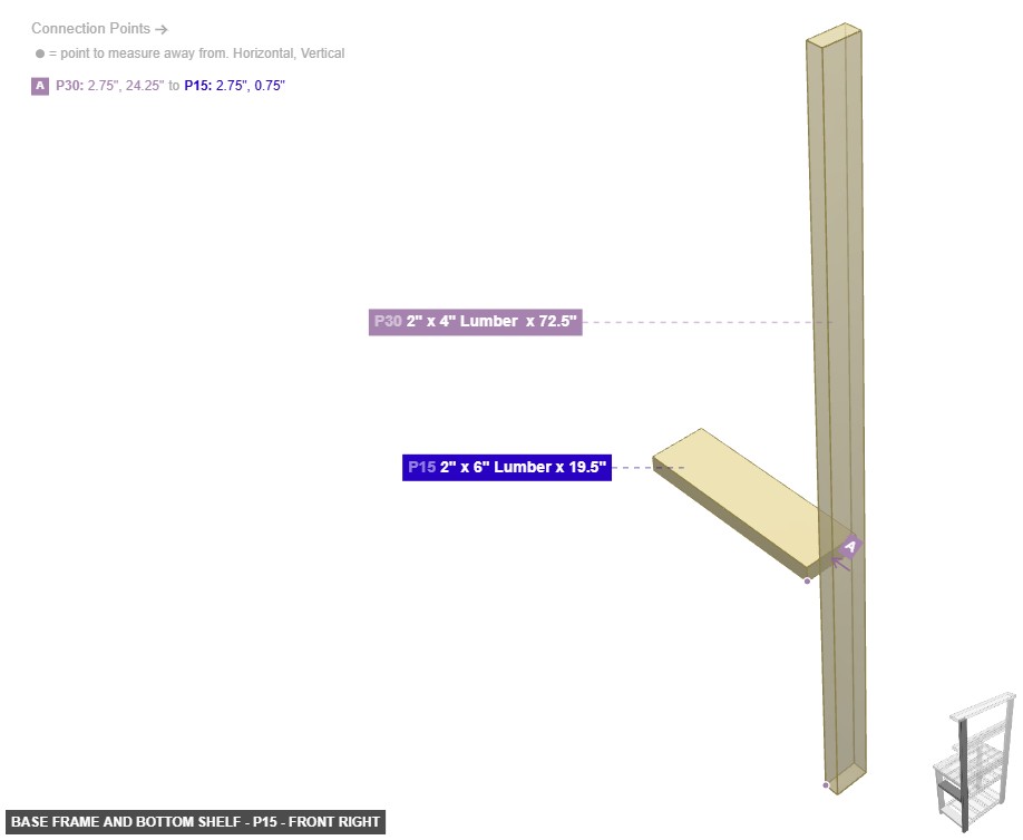 Base Frame and Bottom Shelf - Part 2