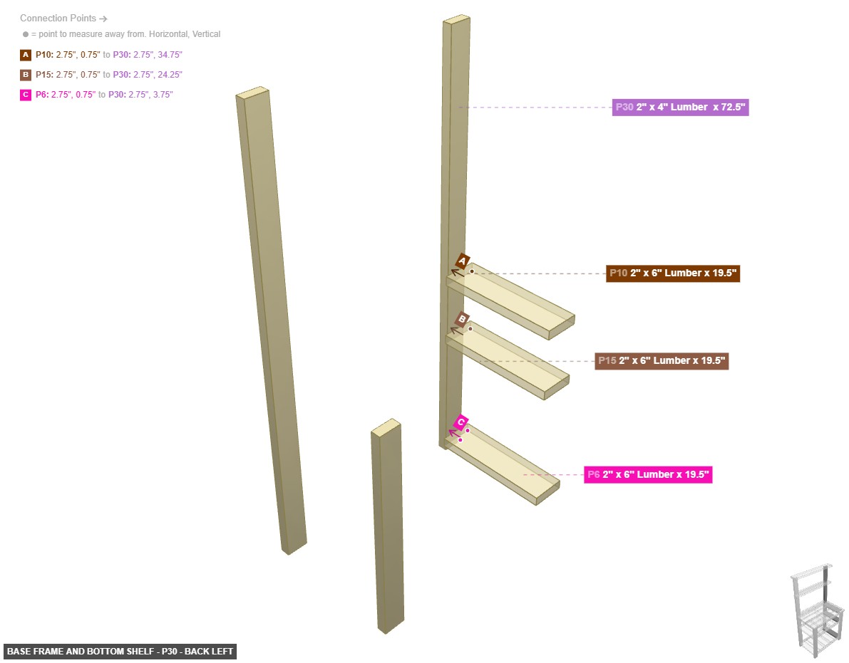 Base Frame and Bottom Shelf - Part 2