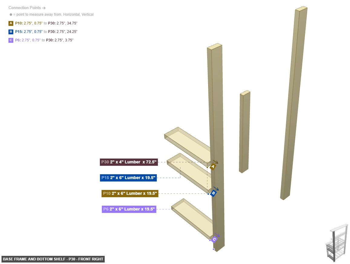 Base Frame and Bottom Shelf - Part 2