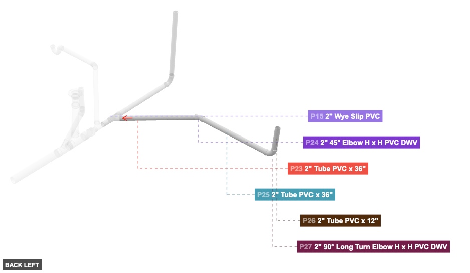 Assembly of Rearward Branch Assembly - back_left