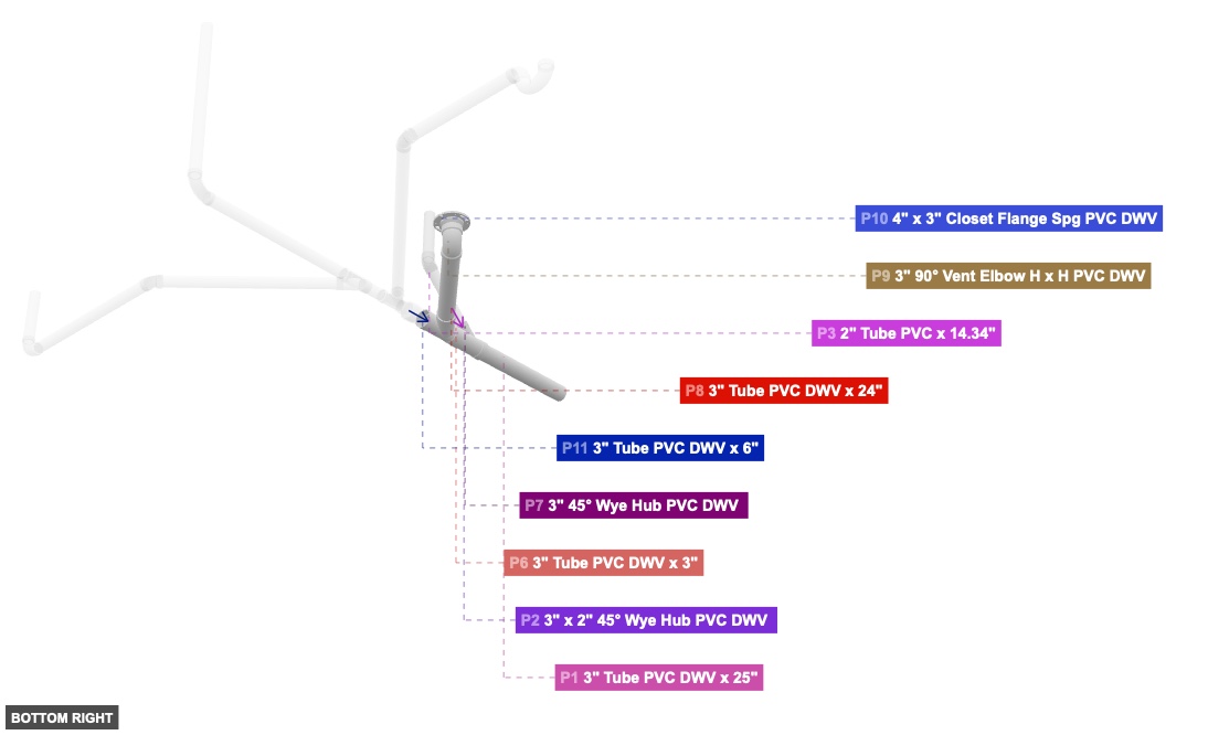 Assembly of Right Support Leg and Initial Manifold - bottom_right