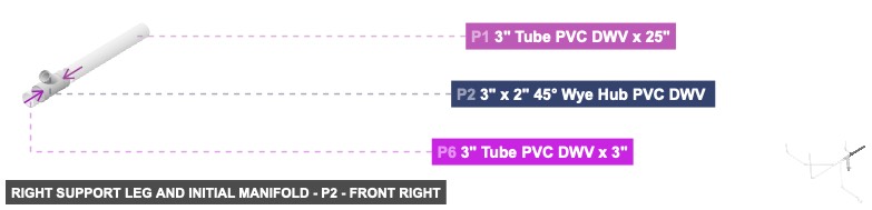 Right Support Leg and Initial Manifold - Part 3