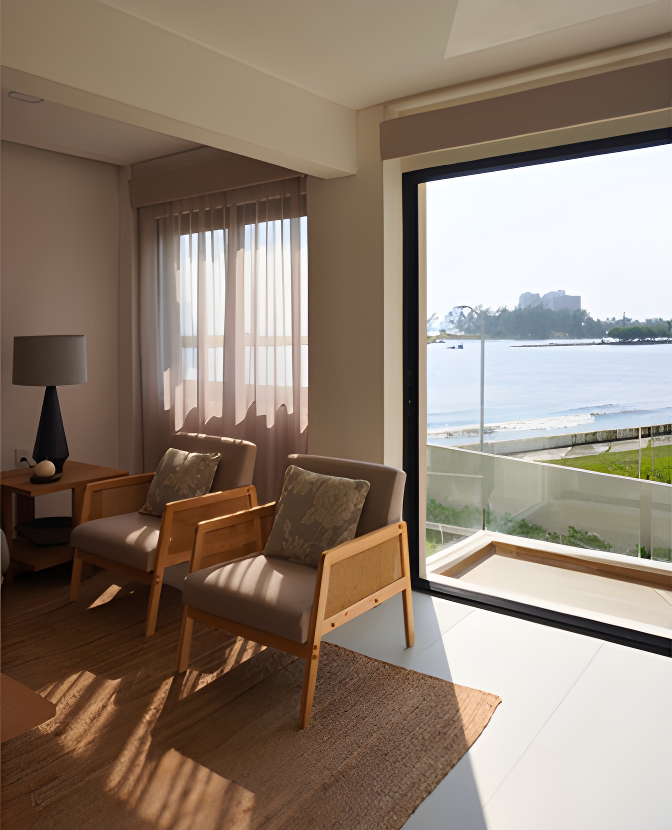 Departamento en Boca | Vista espectacular al río, mar y estero imagen 4