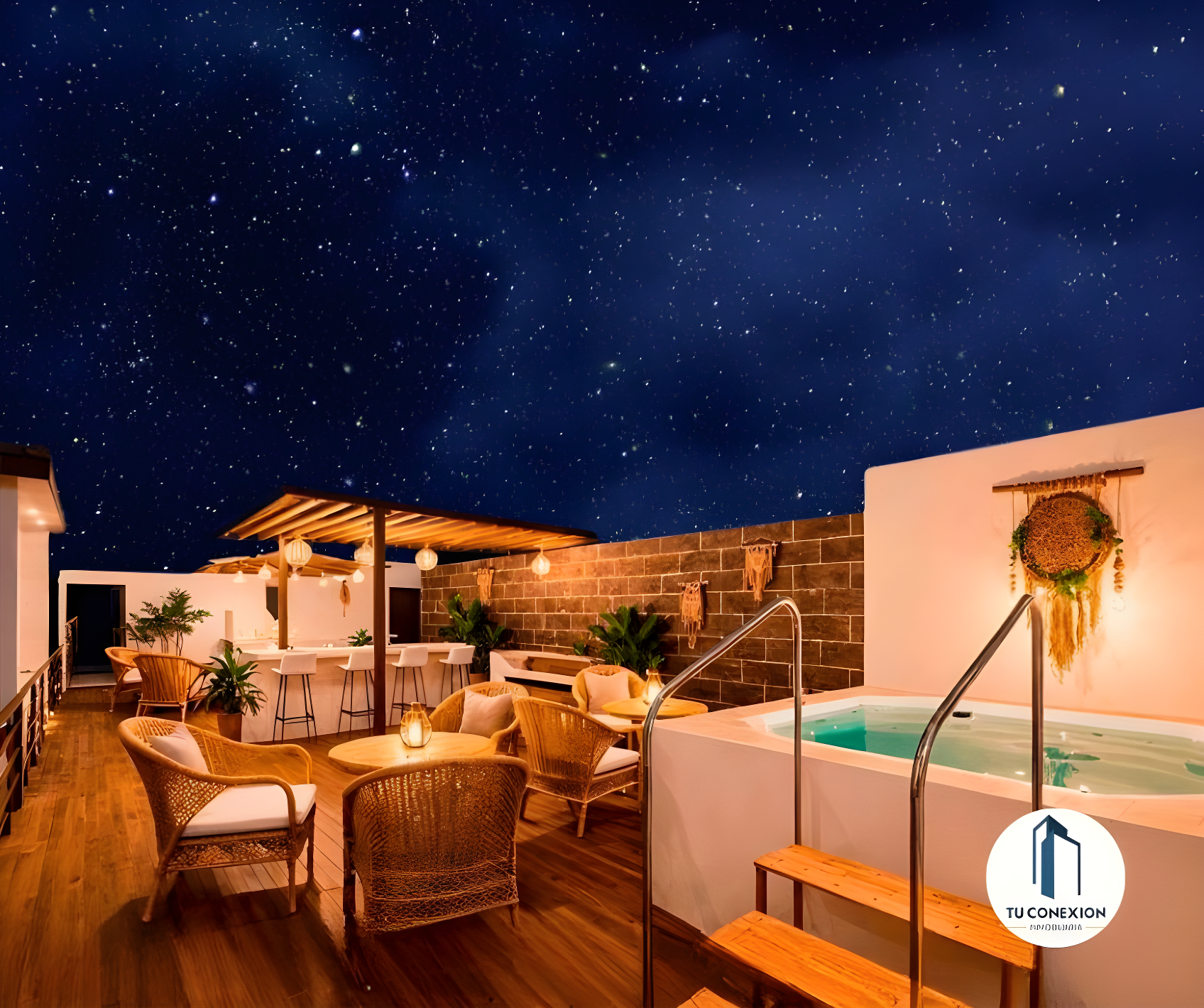 Departamento en el Virginia | Sky lounge con 2 jacuzzis y pérgola imagen 4