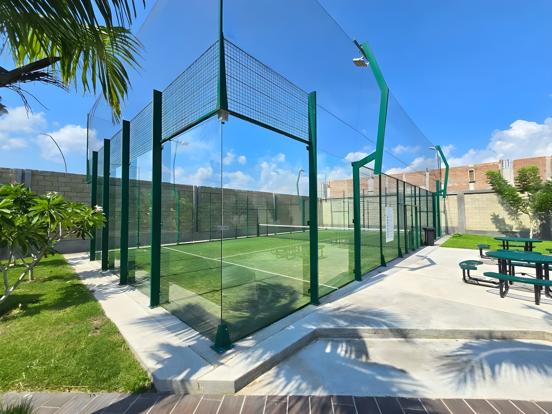 Casa en Punto Lomas Residencial | Jardín interior con alberca privada imagen 4