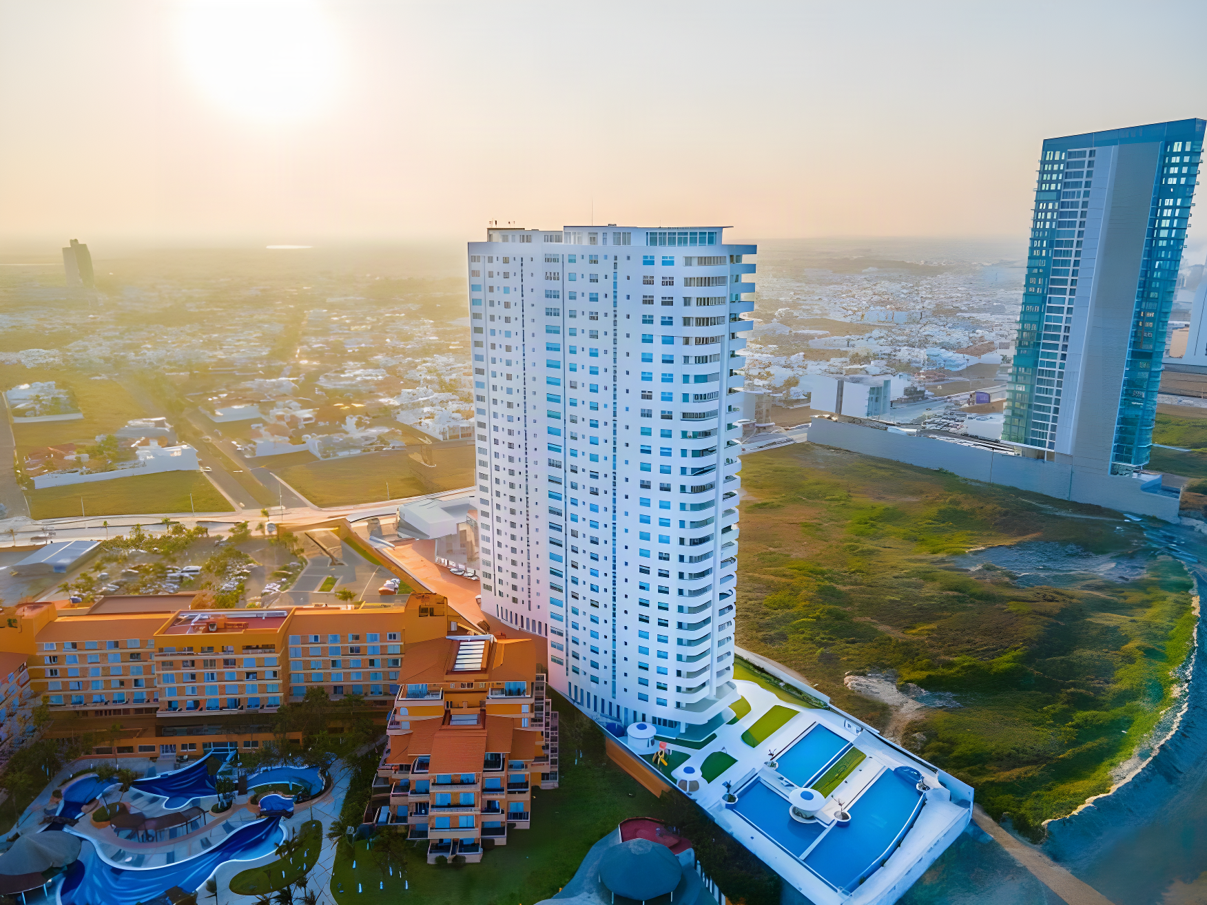 Departamento con vista panorámica al mar en JV Residence Veracruz