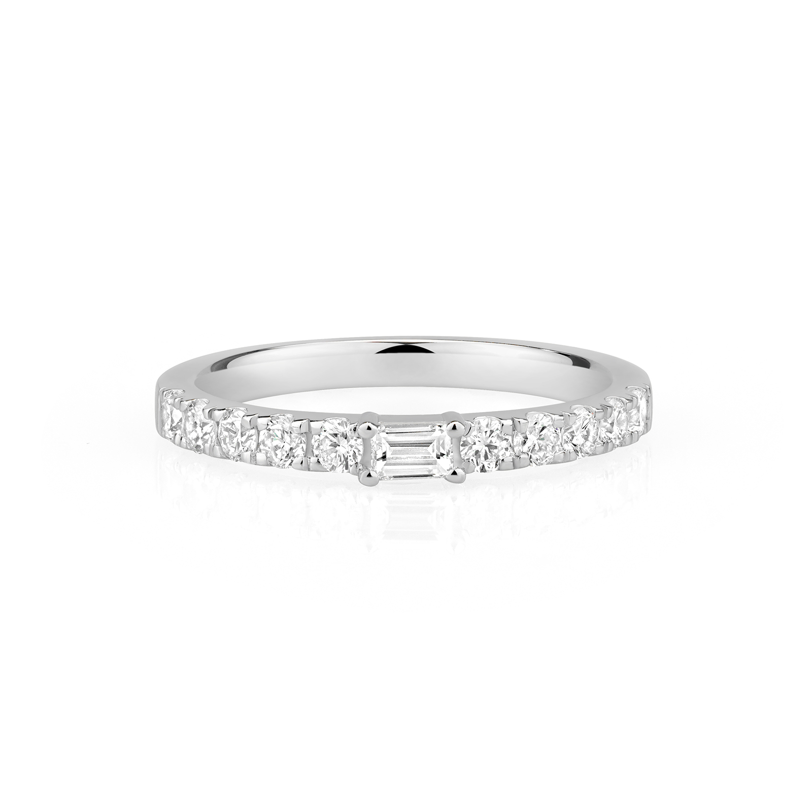 ラボグロウンダイヤモンド エタニティリング|エメラルドカット×ラウンド S925 即購入可 20260331-012 - JEWELRY TAKEDAの作品画像