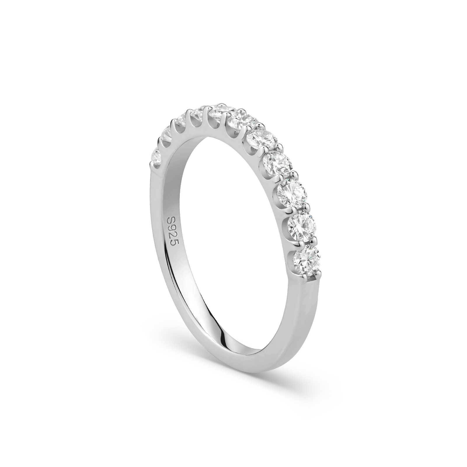 ラボグロウンダイヤモンド ハーフエタニティリング|11石 0.6ct S925 J-R251210の作品画像