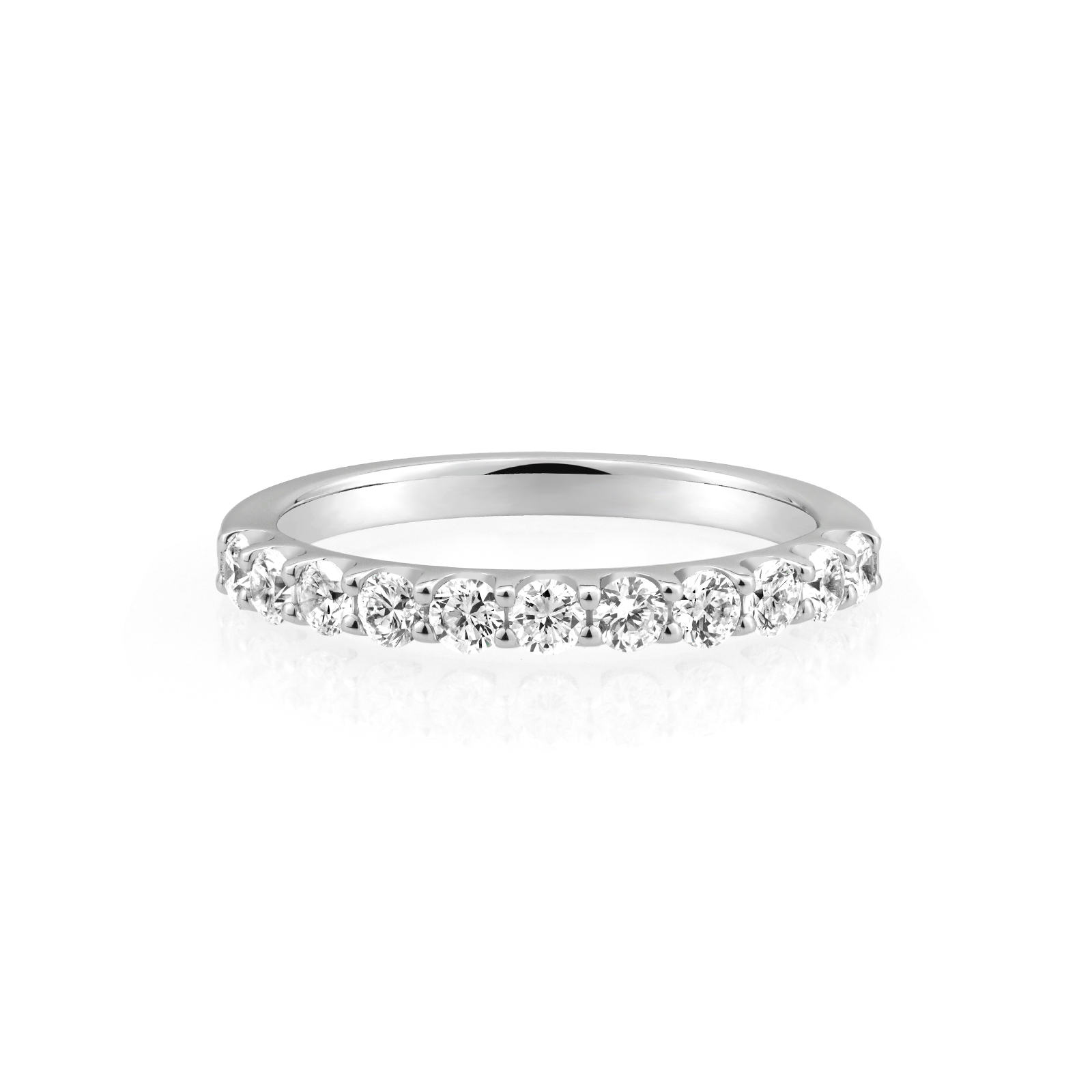 ラボグロウンダイヤモンド ハーフエタニティリング|11石 0.6ct S925 J-R251210 - JEWELRY TAKEDAの作品画像