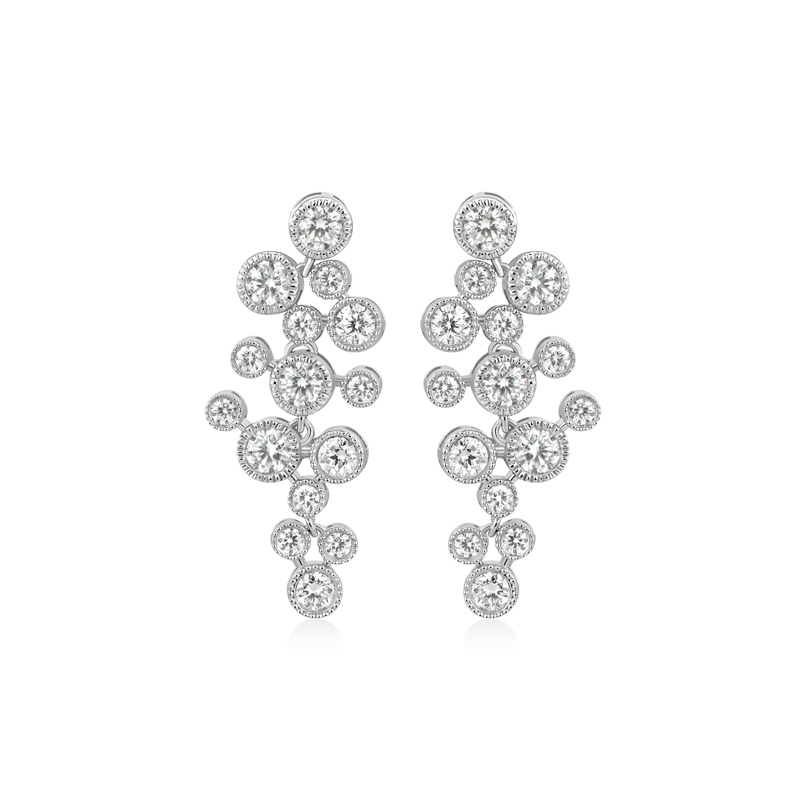 ラウンドクラスターピアス 即発送可 20260411-011 - JEWELRY TAKEDAの作品画像
