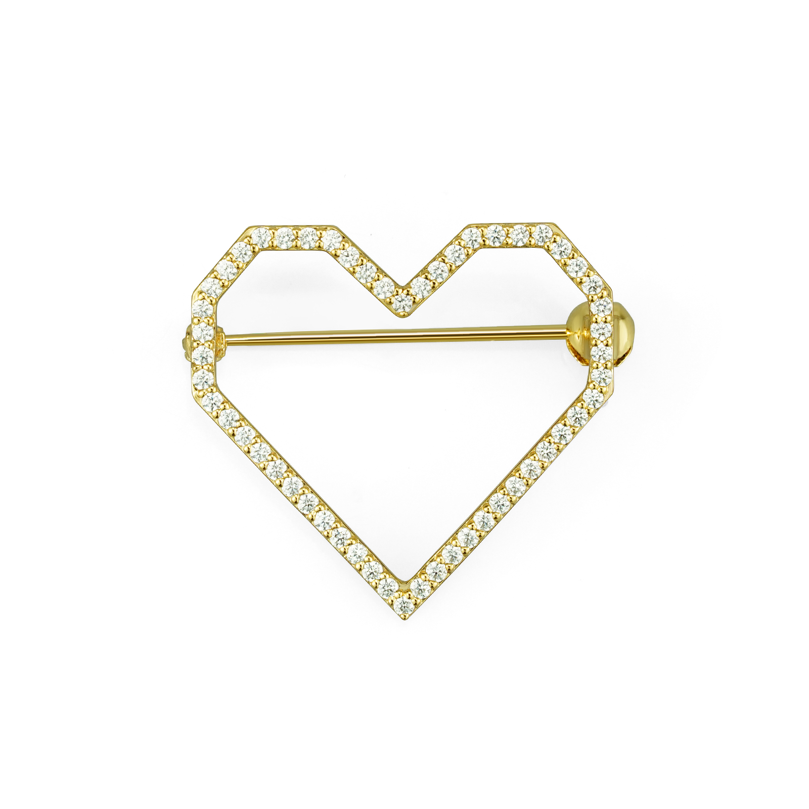 ハートフレームブローチ 即発送可 20260616-008 - JEWELRY TAKEDAの作品画像