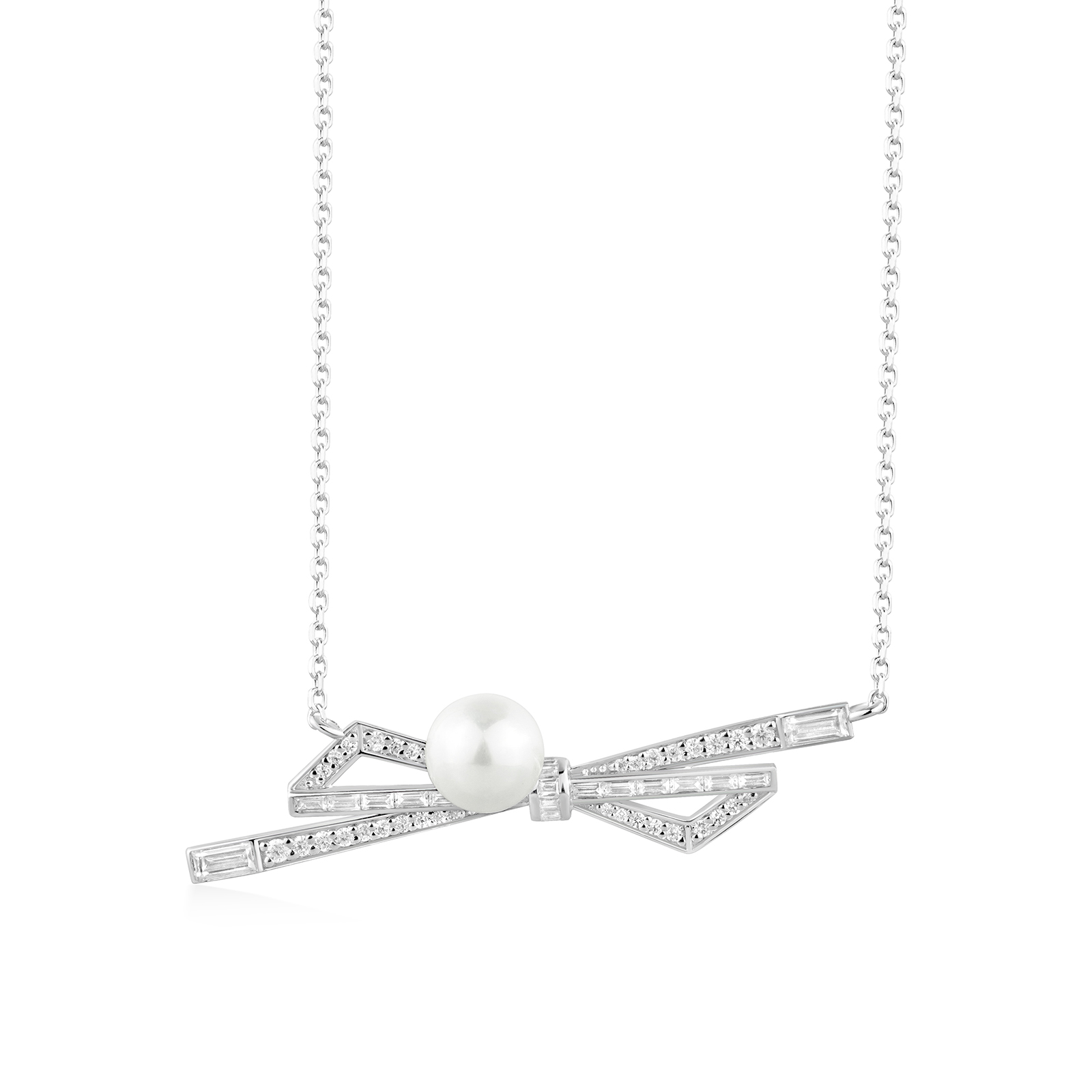 パールリボンネックレス 即納品 20260723-20 - JEWELRY TAKEDAの作品画像