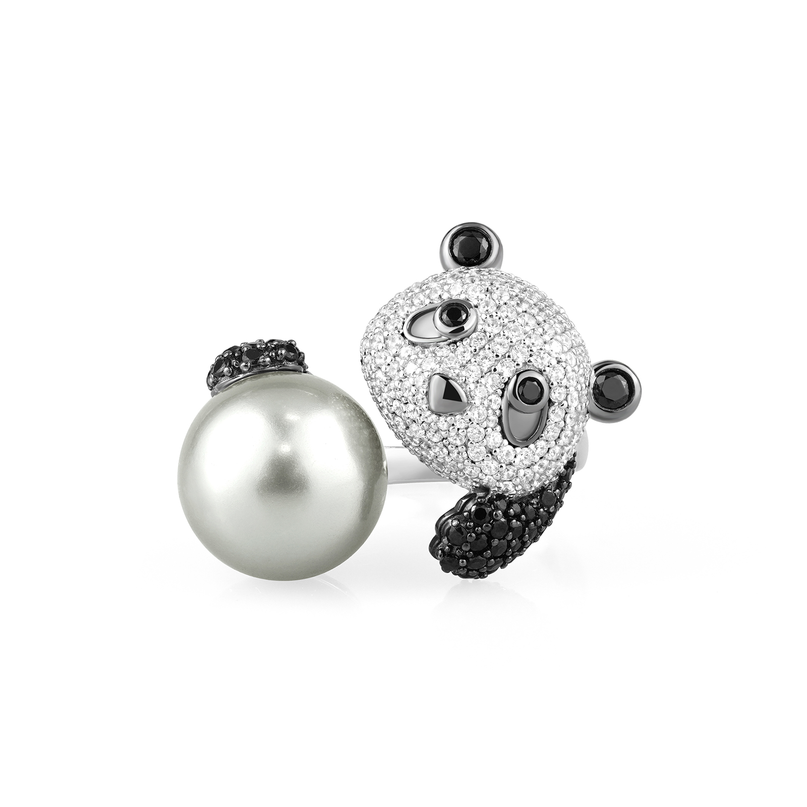 パンダ&パールリング 即納品 20260723-24 - JEWELRY TAKEDAの作品画像