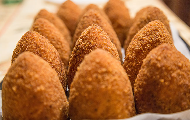 Arancine - typisch italienische Gerichte