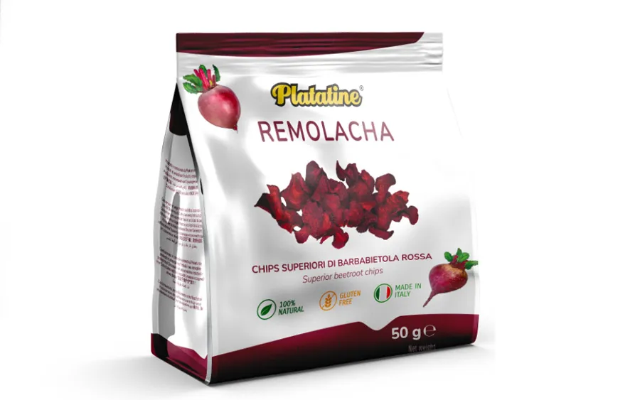Chips de betterave rouge - Remolacha sans gluten vegan - Pack Platatine. 50g