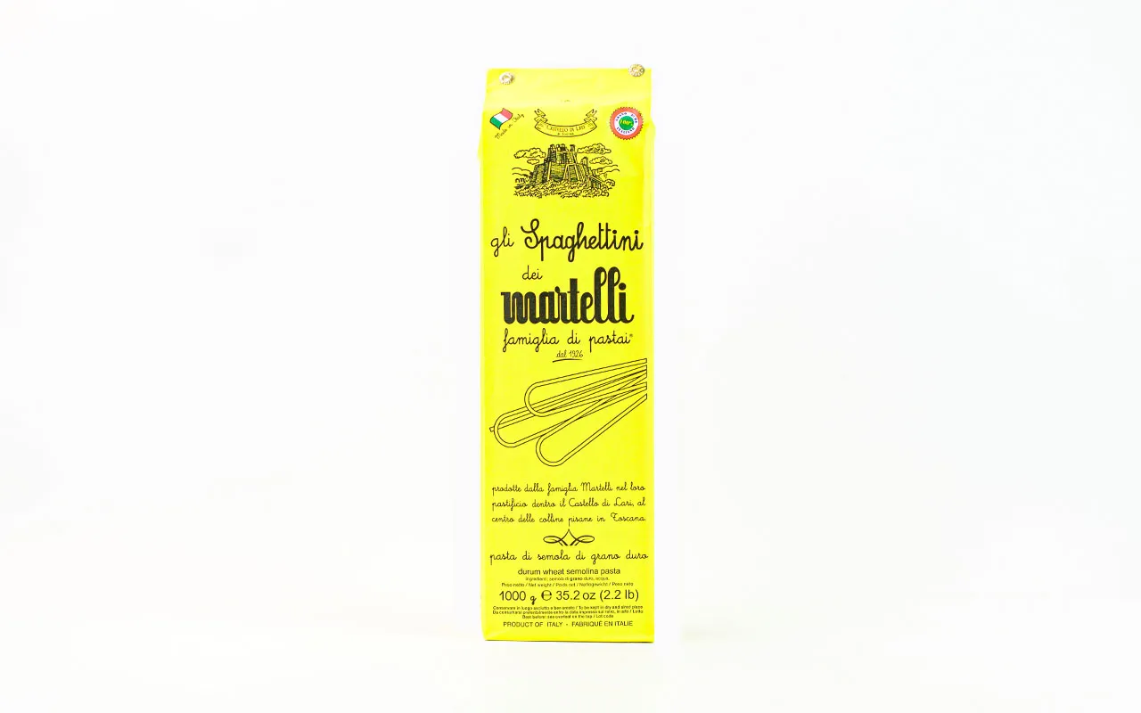 Pastificio Martelli Nouilles italiennes de blé dur - Pastificio Martelli, paquet de 1 kg