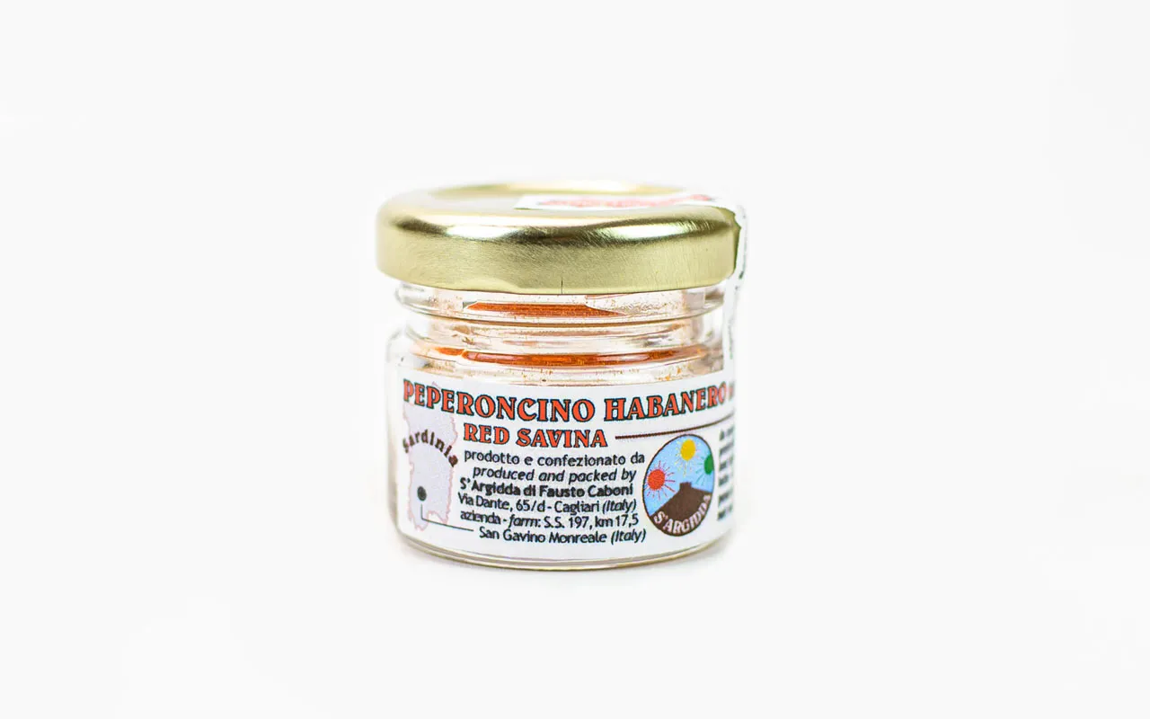 Piment Habanero Red Savina BIO - S'argidda, paquet de 5 grammes