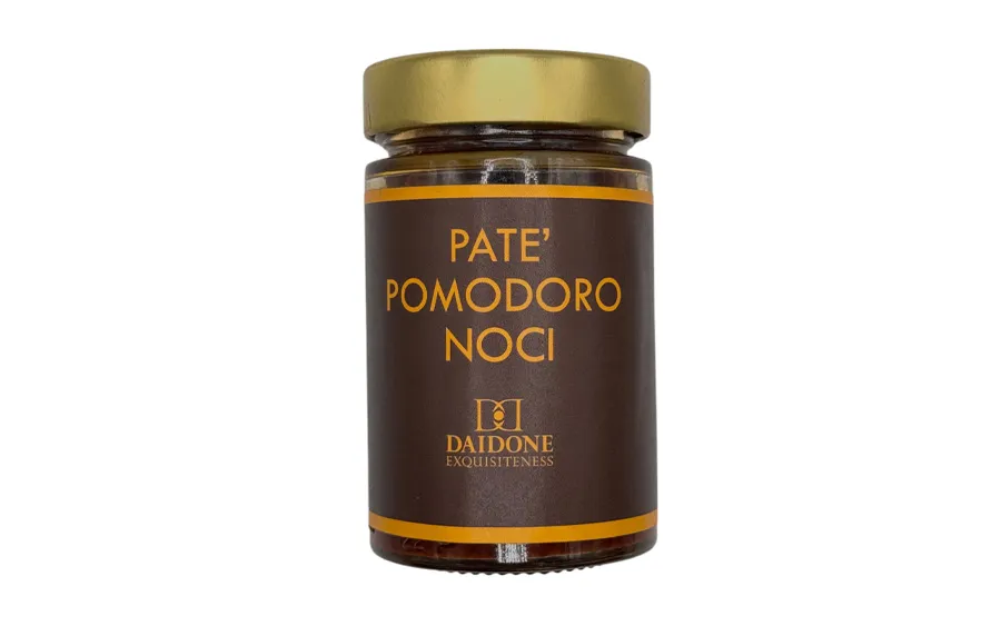 Pâté artisanal tomates et noix - Pack gourmandise Daidone. 180 grammes