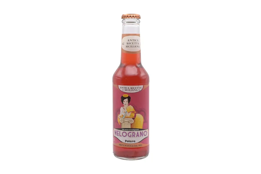 Grenade, boisson gazeuse artisanale italienne - Polara, bouteille de 275 ml