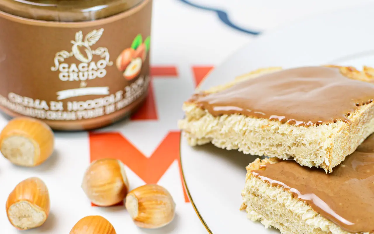 Crème de noisette biologique - Cacao crudo, paquet de 200 grammes