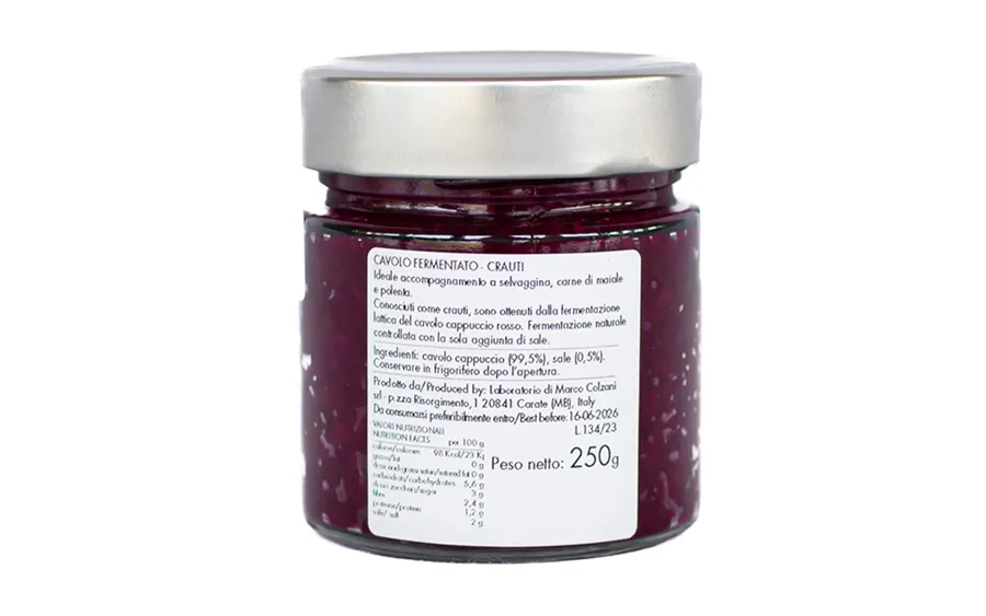 Compote de choux fermentés - Marco Colzani conf. 250g