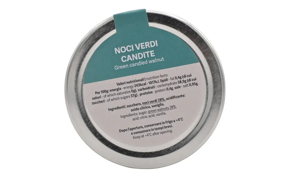 Noix vertes confites - Valier, paquet de 125 g.