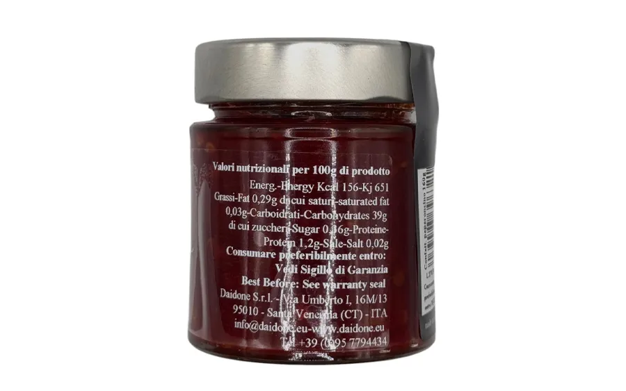 Confiture de piment épicé - Daidone exquisité conf. 160 gr