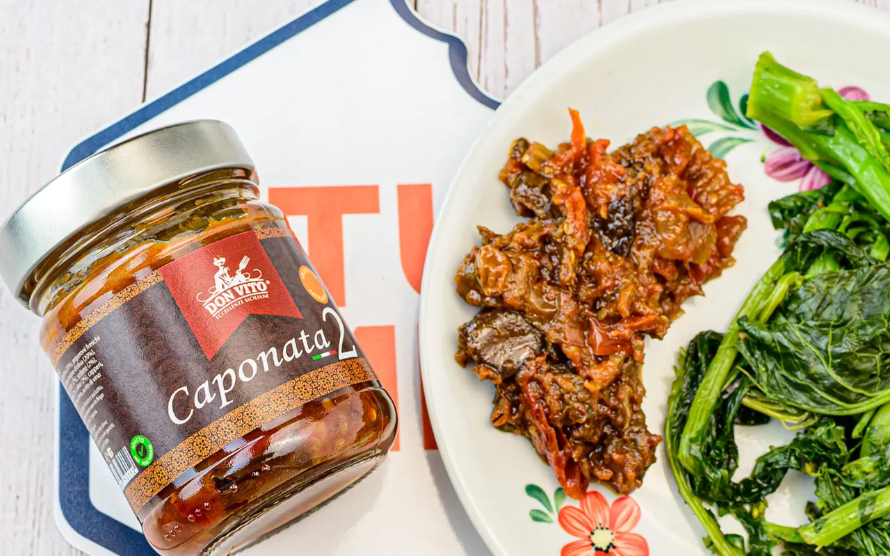 Caponata d'aubergines et poivrons - Don Vito, pack.  280 gr