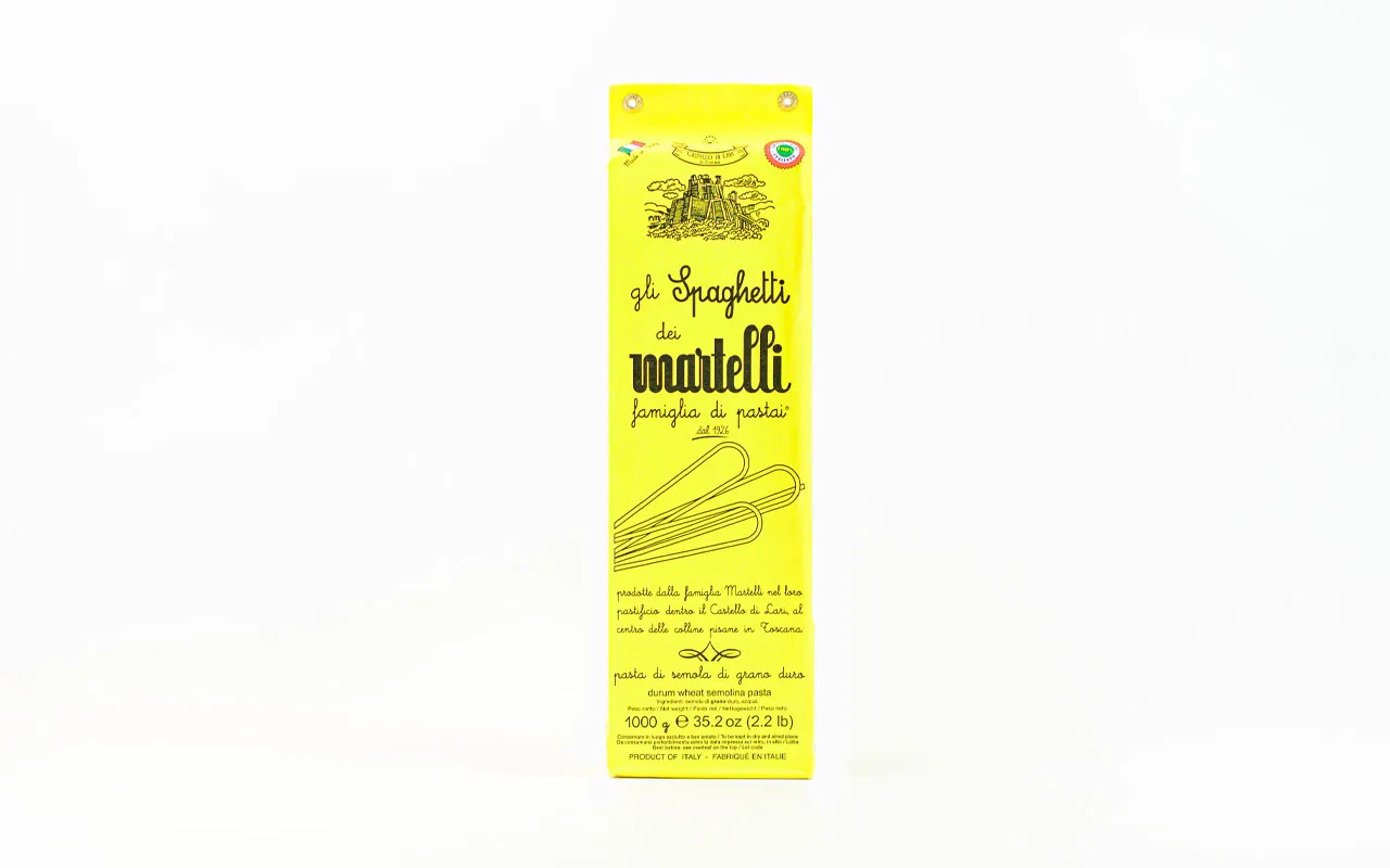 Pastificio Martelli Spaghetti italien de blé dur - Pastificio Martelli, paquet de 1 kg